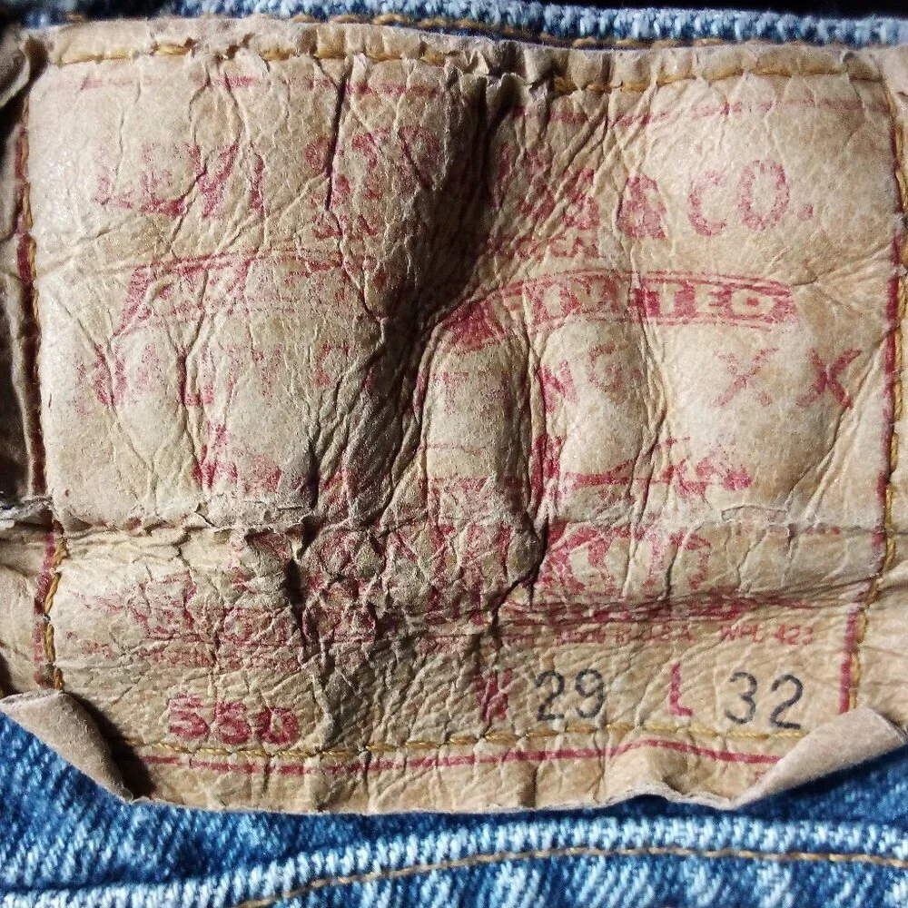 Vintage Levi's 550 Denim Blue Jeans 29x32